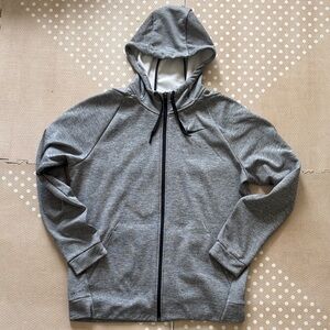 Nike Men's Zip-Up Gray Sweater
